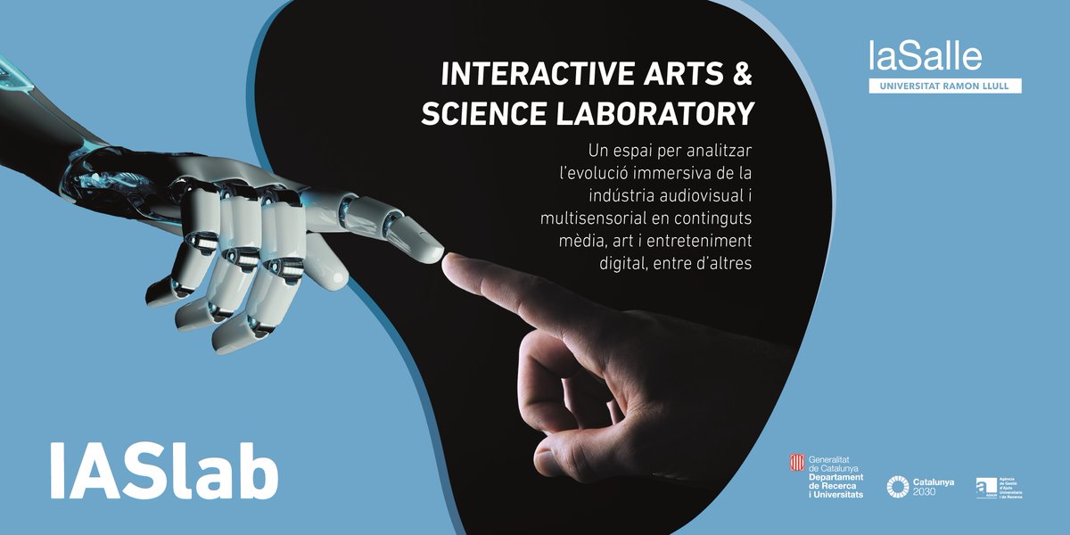 LaSalleBCN's tweet photo. 📢 #IASlab | Un pol de recerca del nou sector #audiovisual i #multisensorial amb un marcat caràcter internacional i multidisciplinari, que estudiarà el procés la transició cap a les noves tecnologies i el creixement de continguts mèdia, art i d’entreteniment digital. 💯 https://t.co/jLOkWdTmws