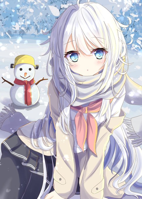 「青い眼 雪だるま」のTwitter画像/イラスト(人気順)