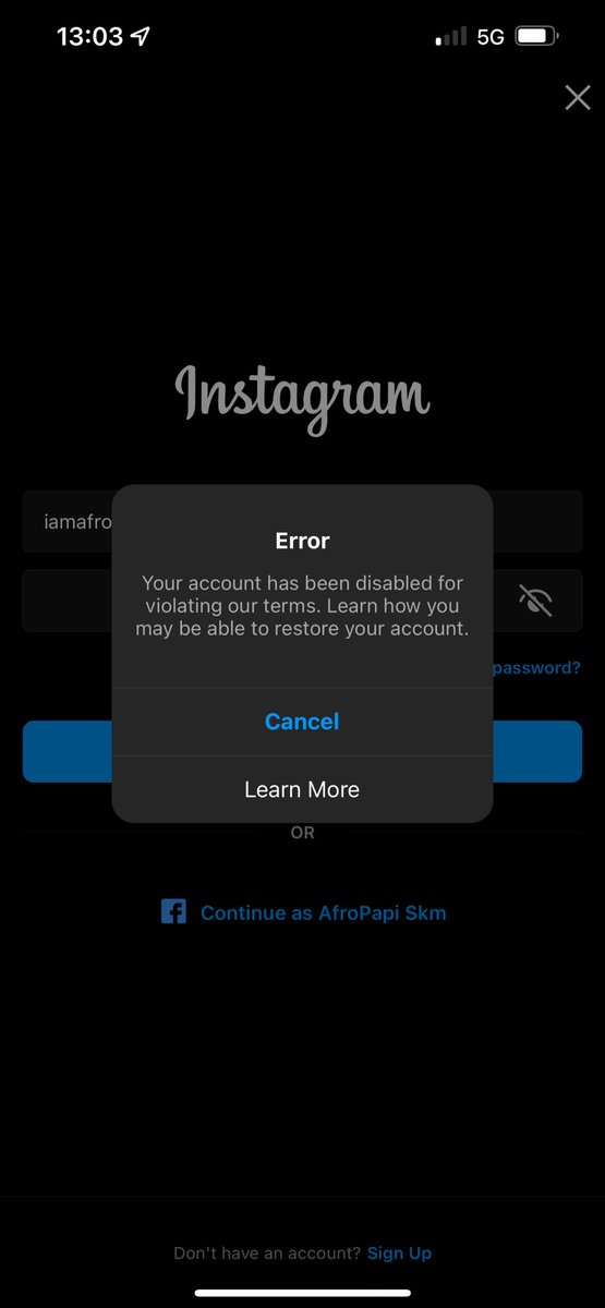iamafropapi's tweet photo. @InstagramComms @instagram @facebook @Meta Help! My wads disabled at 14K and y’all couldn’t help met get it back. So i made a new one but after a few days it’s also now disabled for violating the rules. https://t.co/RSFzzcDwaE