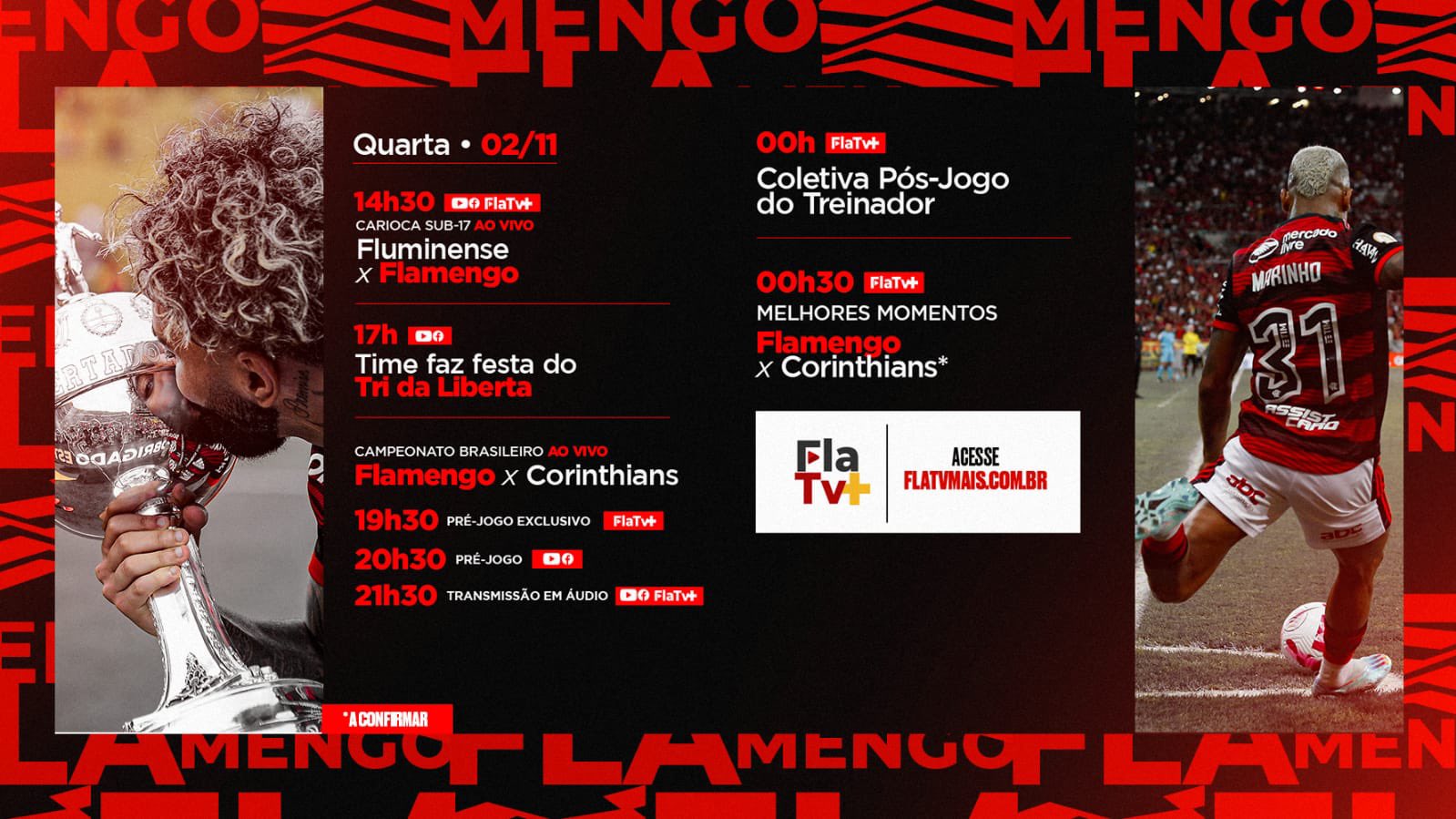 Campeonato Brasileiro  Flamengo x Fluminense - PRÉ E PÓS-JOGO EXCLUSIVO  FLATV 