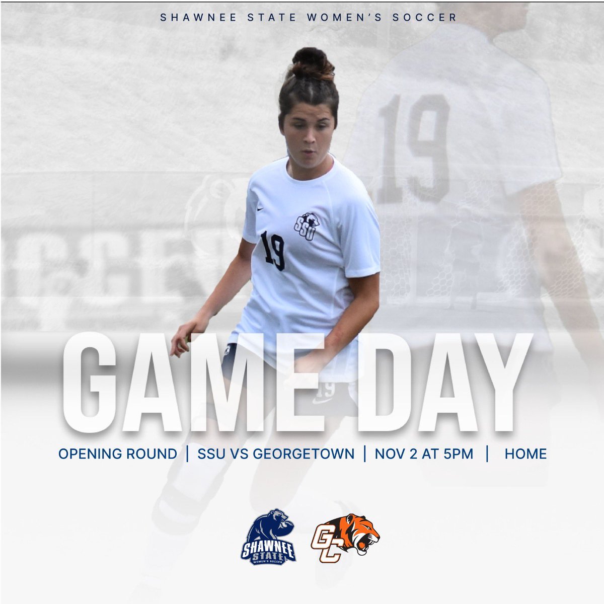 It’s game day and opening round of the tournament! We take on Georgetown College at home. Kickoff is at 5pm ET! #gobears Livestream: portal.stretchinternet.com/shawneest/