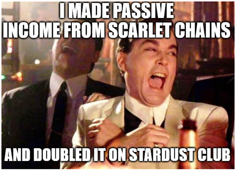 Jackomo14898972's tweet photo. After generatin #passiveincome with #Scarletchains I multiply the rewards in the online casino #StardustClub
The @redlight ecosystem is making me free :)
Thanks to the whole teams at @redlight
$REDLC #crypto #casino https://t.co/Xp6BnKtGK3