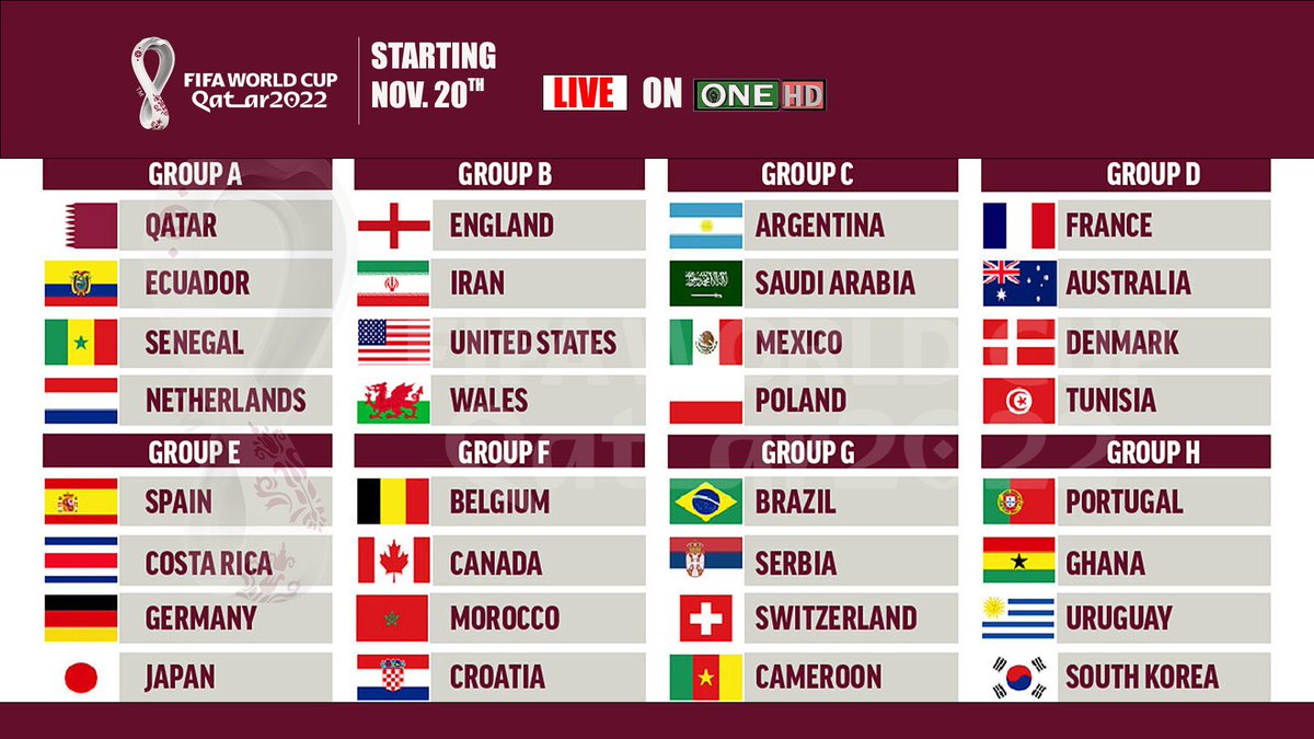 onehdtelevision's tweet photo. Fifa world cup QATAR 22 will be live on ONE HD Television....starting 20-Nov-22 https://t.co/hlVkbaRFNB