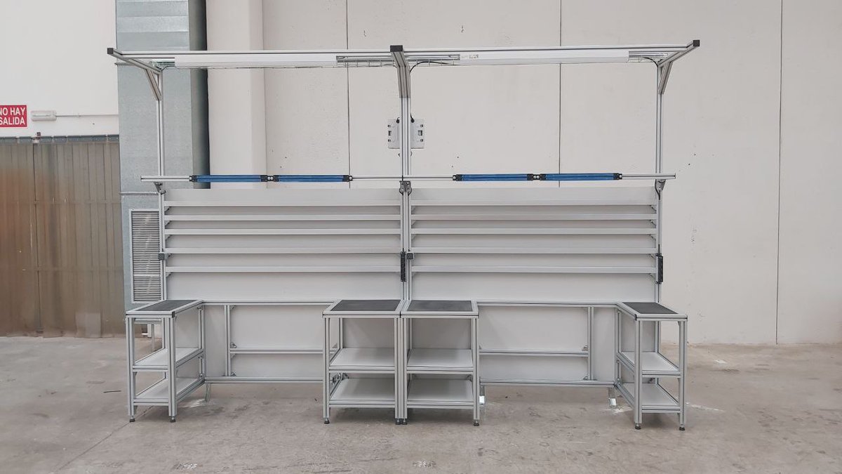 SelecticaES's tweet photo. ¡Otro trabajo terminado! :) Acabamos de entregar el último encargo para nuestro cliente Crem, multinacional afincada en Gandía: #workstations adaptadas para mesas de trabajo que forman parte de la nueva línea de #producción donde se realizará el montaje de sus cafeteras. https://t.co/KFF5lw2sEB