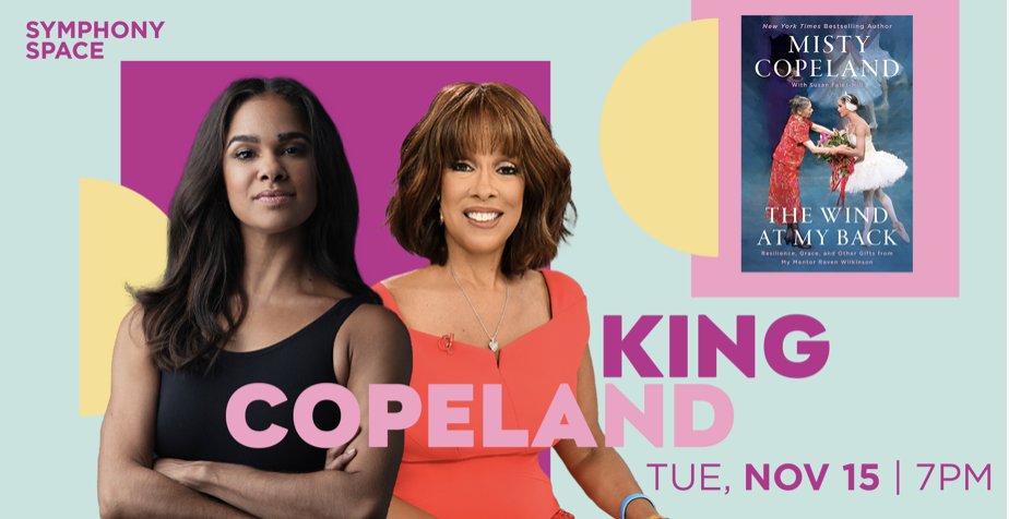 Grand Central Pub (@grandcentralpub) on Twitter photo Join <a href="/mistyonpointe/">Misty Copeland</a> to discuss her new memoir THE WIND AT MY BACK! In conversation with <a href="/GayleKing/">Gayle King</a> at <a href="/SymphonySpace/">Symphony Space</a> on November 15th! bit.ly/3ffqb6m Join <a href="/mistyonpointe/">Misty Copeland</a> to discuss her new memoir THE WIND AT MY BACK! In conversation with <a href="/GayleKing/">Gayle King</a> at <a href="/SymphonySpace/">Symphony Space</a> on November 15th! bit.ly/3ffqb6m