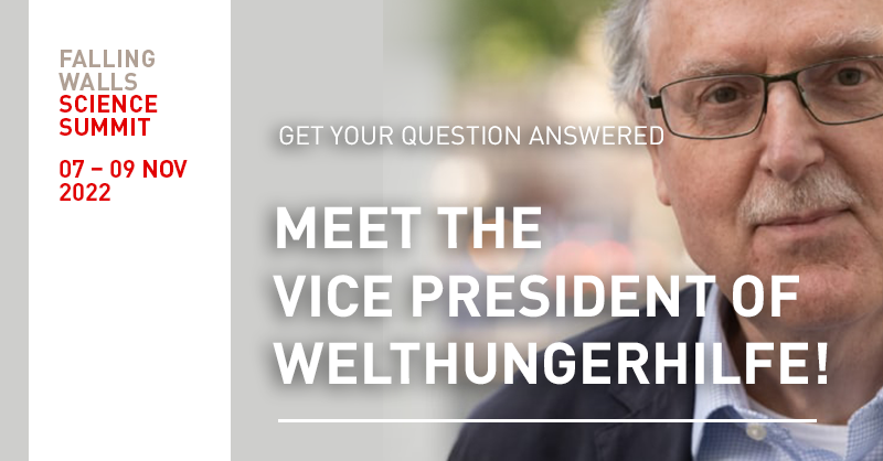 Engage in the Breakthrough Conversations with Joachim von Braun on 8 November 2022.