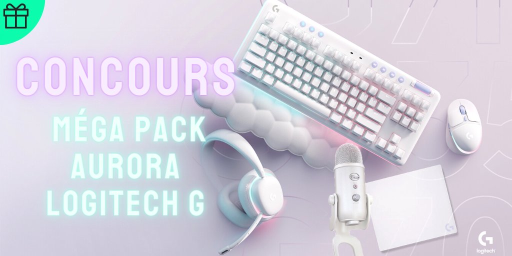#CONCOURS 

Avec <a href="/LogitechGFrance/">Logitech G France</a> on vous fait gagner un méga pack Aurora de OUF (clavier, casque, micro, souris &amp; tapis de souris) 😱

Pour participer :
✅ RT
✅ Follow <a href="/gamingprivecom/">GAMINGPRIVE.COM</a>
✅ Follow <a href="/LogitechGFrance/">Logitech G France</a>
✅ Mentionne un ami

Tirage au sort : 13 Novembre 🍀 Bonne chance !