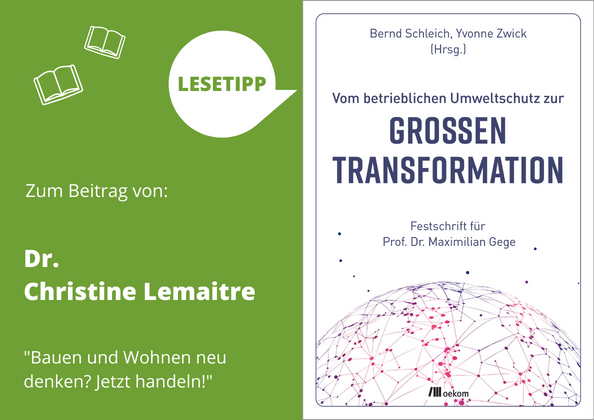 BAUMeV's tweet photo. In ihrem Beitrag plädiert @c_lemaitre_dgnb für Pragmatismus bei #nachhaltigesBauen. Und sie macht Mut: Schon heute können wir #Gebäude so planen & bauen, dass sie #klimapositiv sind.
Das Buch könnt ihr hier bestellen: presse@baumev.de
@DGNB_eV #buildingsensenow @zwick_yvonne |kw https://t.co/2AU5QsfBpA