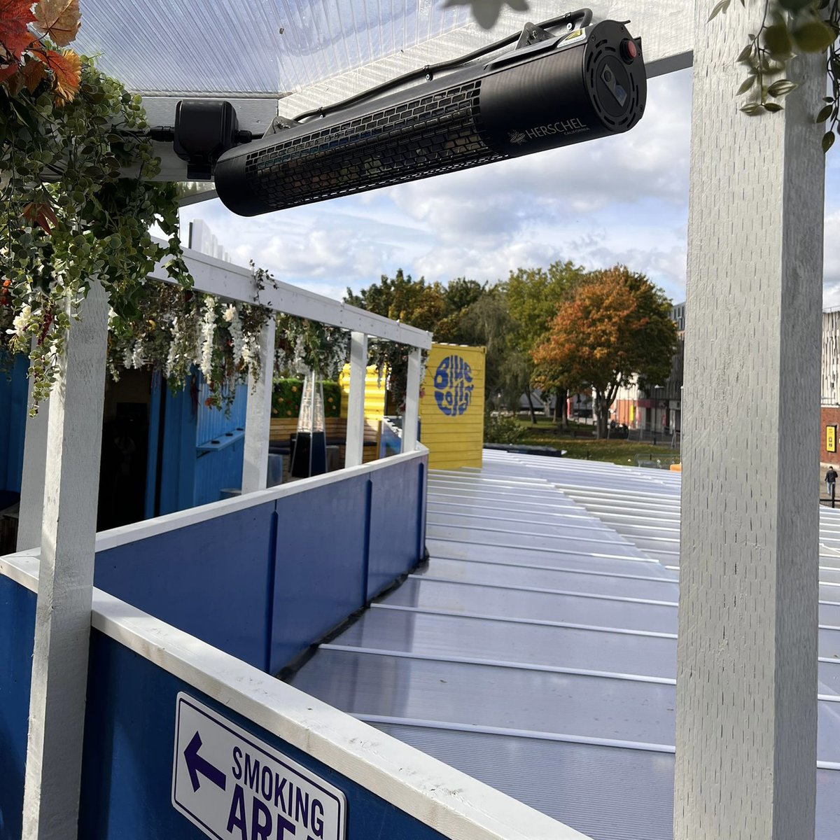 CarterElectrics's tweet photo. Some more photos from our work for @bluecollarfood  We installed a range of Herschel Infrared heaters to keep customers warm and toasty this winter.
#infraredheaters #streetfood #electricians https://t.co/oWyQNQz9Mi