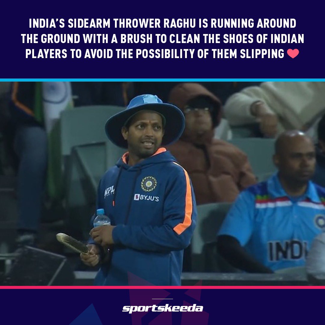 sigmahumein's tweet photo. Massive Respect For This Man🙏
He ensured none of our players slipped on the wet outflield.

#INDvsBAN https://t.co/sGpXDhkgz1