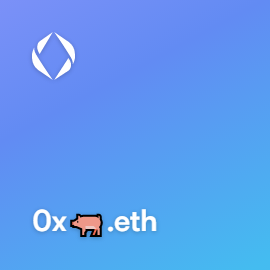 0x🐖.eth bought for 0.569 ETH on OpenSea #ENS #ensdomains #EnsNames

ens.vision/name/0x🐖.eth