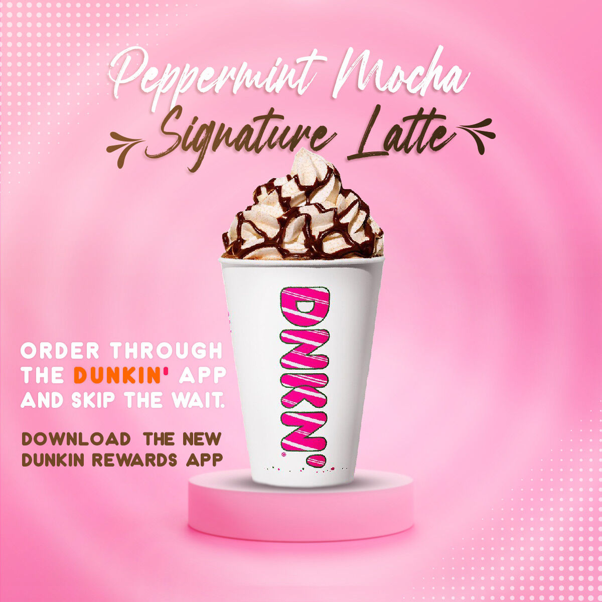 Dunkin' Brings Back Peppermint Mocha Flavor Dunkin'
