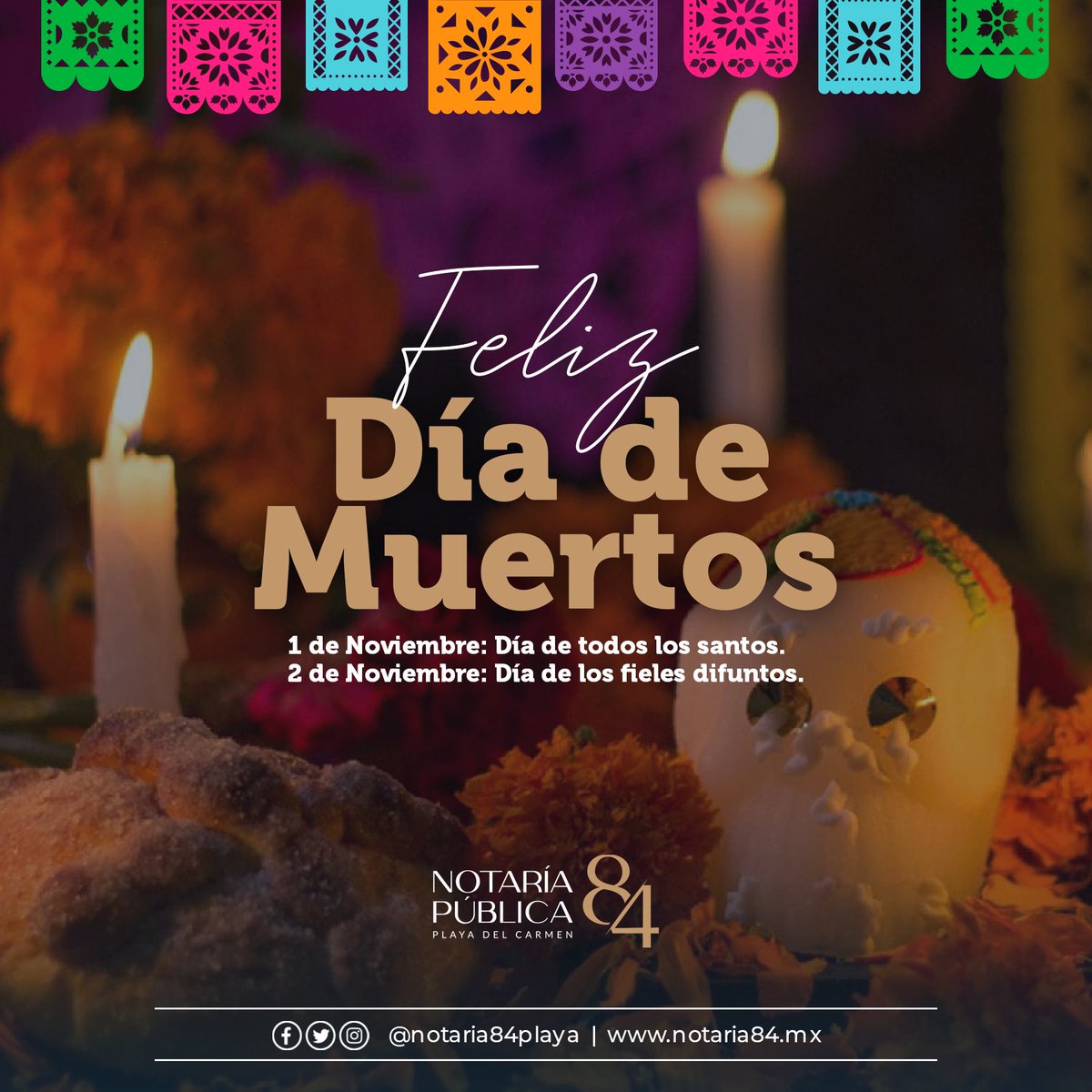notaria84playa's tweet photo. Por aquellos que aún viven gracias a nuestros recuerdos 💛🏵️

¡Feliz día de muertos! 🕯️💀

#DiaDeMuertos #Notaria84 https://t.co/4Ro7V9kb5f
