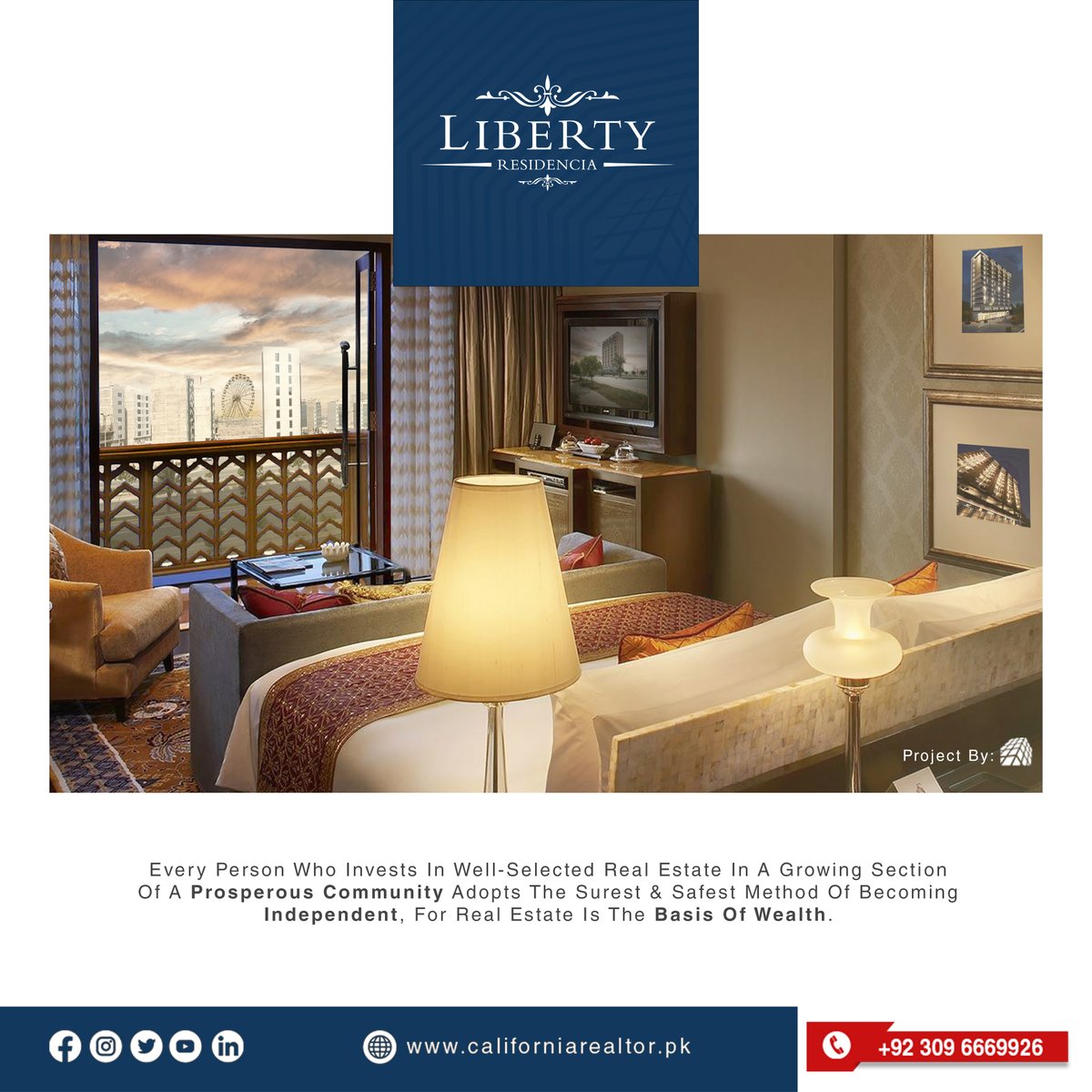 Liberty Residencia | Witness Your Investment Grow Before Your Eyes!
#libertyresidenica #californiarealtors #libertyresidencia #realestateinvestment #investinbahriatownkarachifuture #bahriatownkarachimarket #bahriatownkarachiupdates #aestheticapartments #propertyvalue #bahriatown