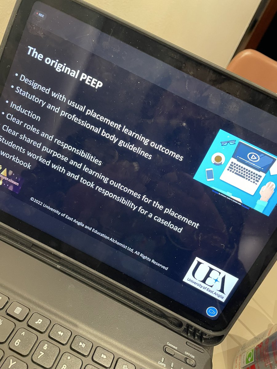CarolynHay's tweet image. @drlisataylor discussing the PEEP model of placements.  Consistency in learning outcomes at the heart of the development of this new model. With @theRCOT standards being an anchor to the development.