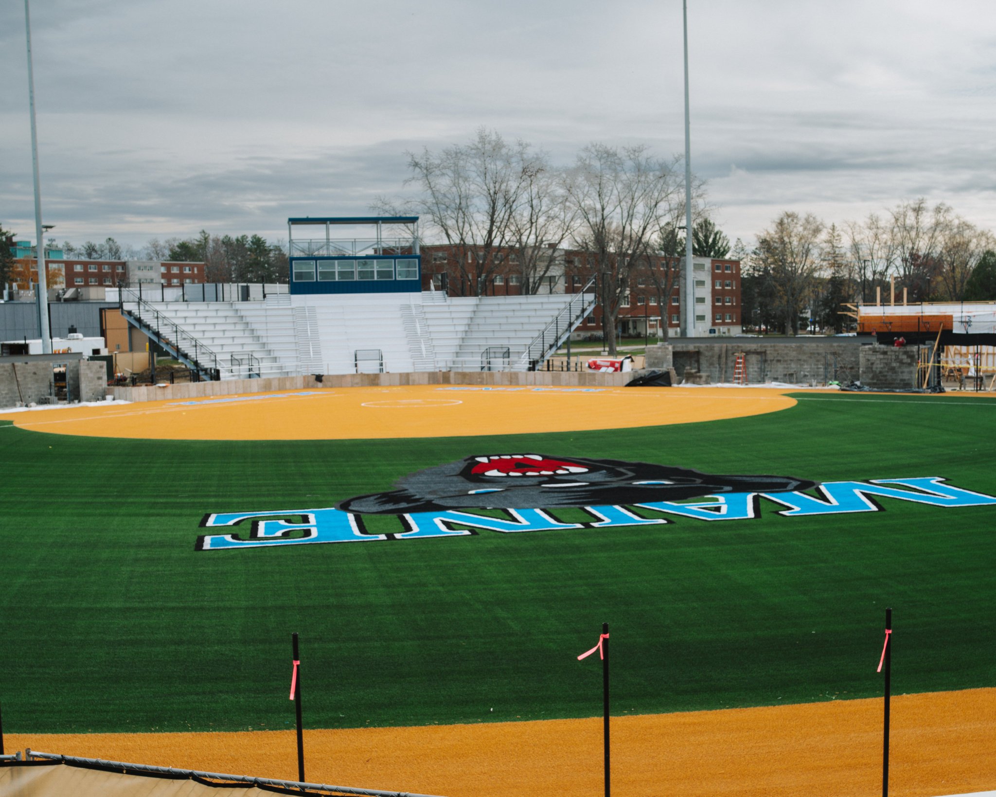 Maine Softball on Twitter "The logo and stands are in 🏟 