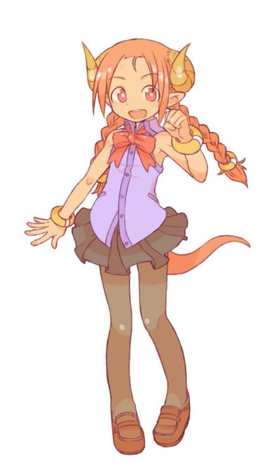 ママル 地の龍の亜人の女の子、元気でパワフル  おでこみつあみ コスプレがすき #絵描きさんがイチオシの創作っ子を貼ってくれる 