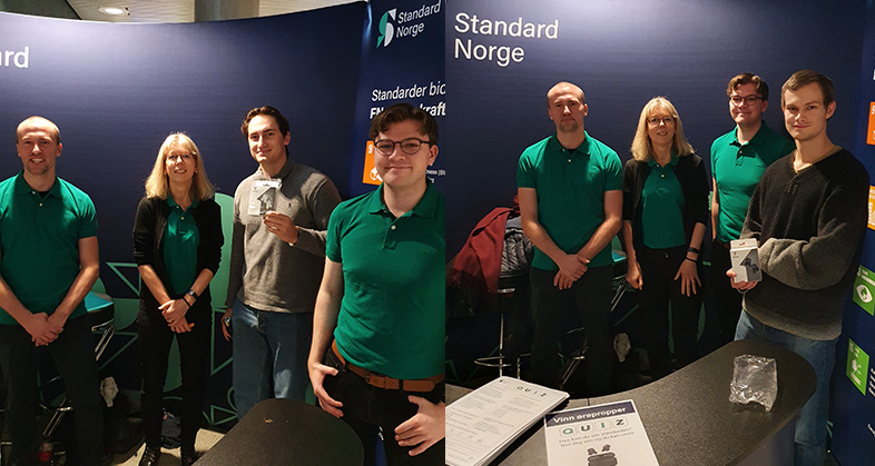 Takk til alle som besøkte oss på #BMdagen i går. Det er hyggelig at mange studenter er opptatt av #standardisering. Gratulerer til de to som ble trukket ut som vinnere av vår quiz, og kunne dra hjem med nye ørepropper.