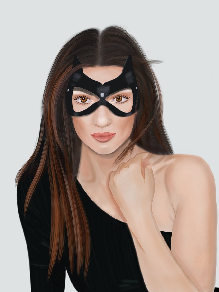 Gorgeous Lady in #catwoman style.
Have taken a while to draw 😎

Like it?

#lovelyclients