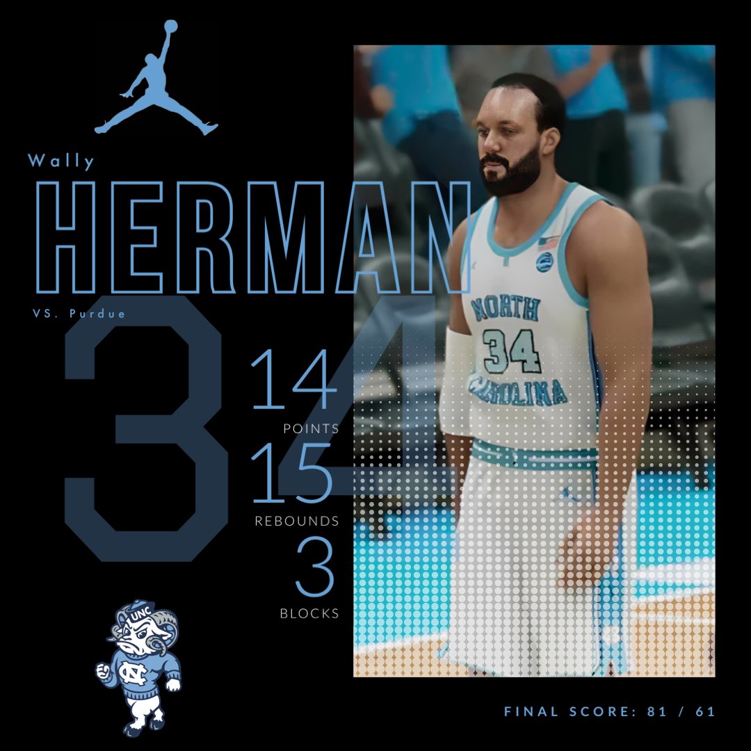 Wally Herman opened the season on a good note as he put up a double double against Purdue in a 81-61 win in Chapel Hill.