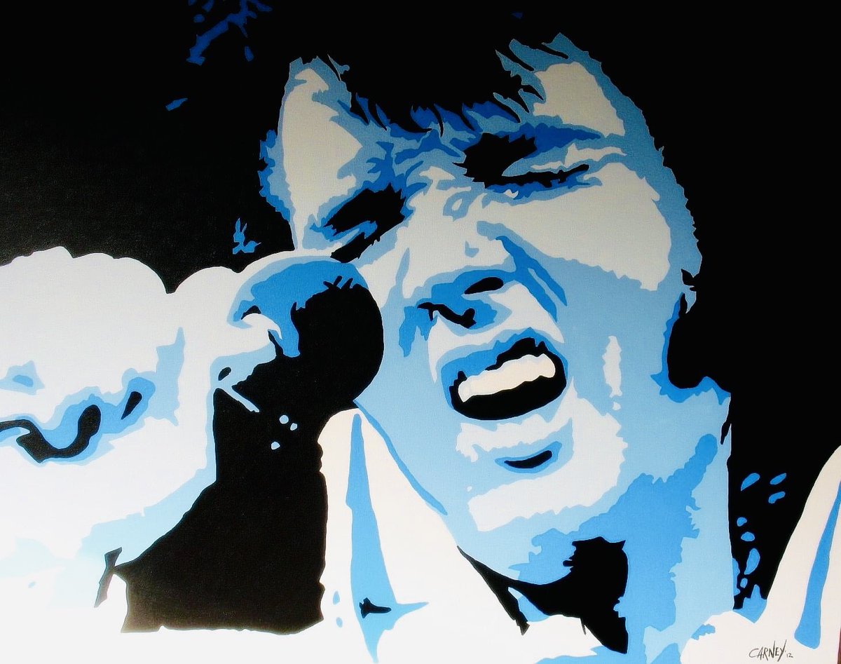 Some people tap their feet, some people snap their fingers, and some people sway back and forth. I just sorta do 'em all together, I guess.

#ElvisPresley #CarneyArt #RockAndRoll #Acrylic #Art #TheFifties #Quote #Music