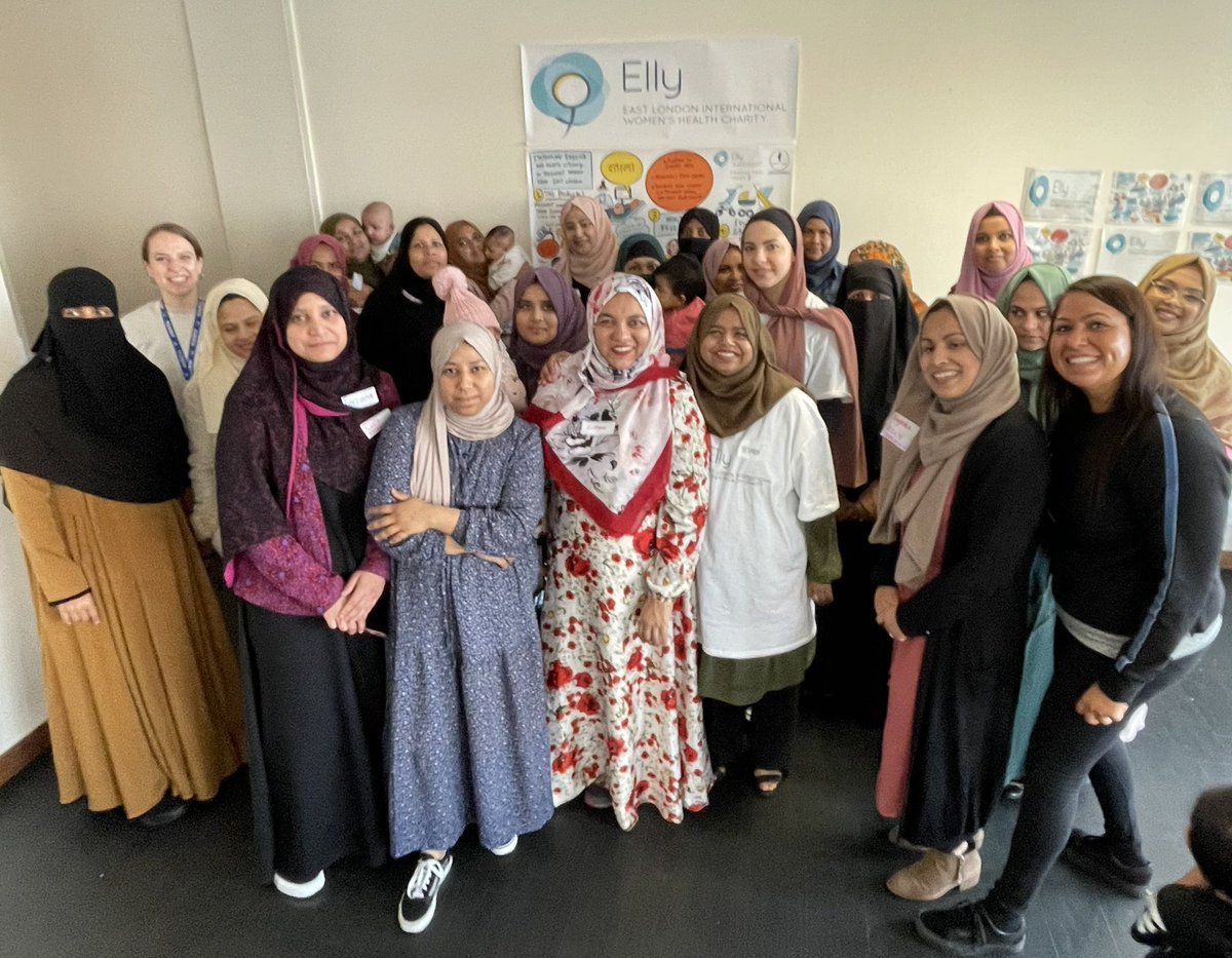 Finished focus group 2: #Community #Led #Research improving #Health #Literacy & #English in #Pregnant #Women👏
🤰🏽22 expecting/new mums little/no English
🧕🏽3 Community Researchers
🎙️3 Translators
👩🏽‍⚕️1 Consultant
🏥2 Med students 
🌍1 Charity Rep
👶🏽Many babies
#WeAreELLY #EastLondon