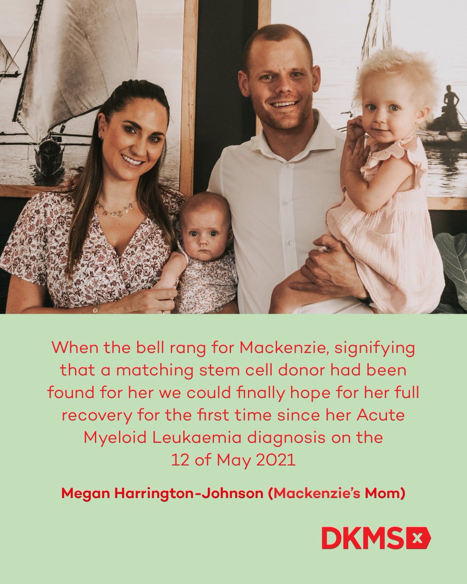 dkms_africa's tweet photo. For 88 weeks, 613 days, 14 712 hours, this little warrior fought with her all.

But now, another patient, like little Mackenzie, is fighting for their life, and your monetary contributions will assist us in continuing with the work that goes into keeping the bell of hope ringing. https://t.co/CY4F5atBCO