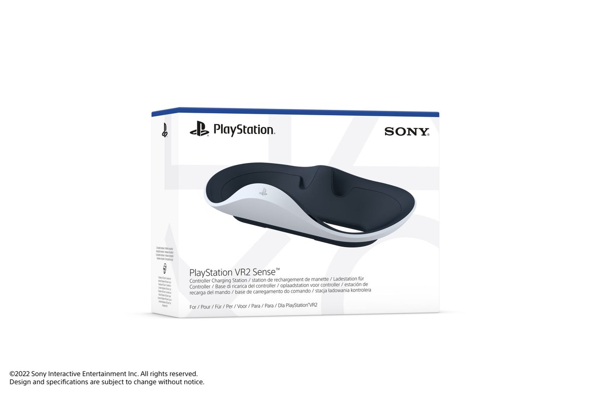 FullsetPS5's tweet photo. Le #SVR2 sera disponible le 22 février 2023 au prix de 600€, ou 650€ en pack avec #HorizonCallOfTheMoutain.
Une station de charge pour les manettes #PSVR2Sense sera vendue pour 50€. https://t.co/8itxlSBOvd