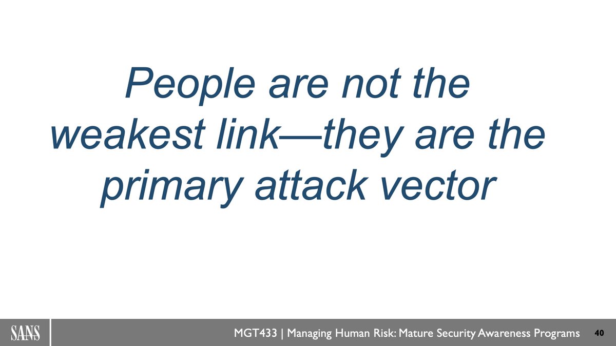 lspitzner's tweet photo. The first step to managing human risk is helping leadership (and your security team) understand that people are not the problem. Often the problem is us, we have made security far too confusing and difficult for people, no matter how motivated they are. https://t.co/gEEfAqe7Zz https://t.co/Th8Cwjdyix