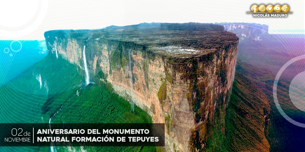 Los Tepuyes venezolanos son un espectáculo único en el mundo, hoy, al cumplirse un año más de su declaración como Monumento Nacional, es oportuno recordar que es nuestro deber cuidarlos y preservarlos para las futuras generaciones.