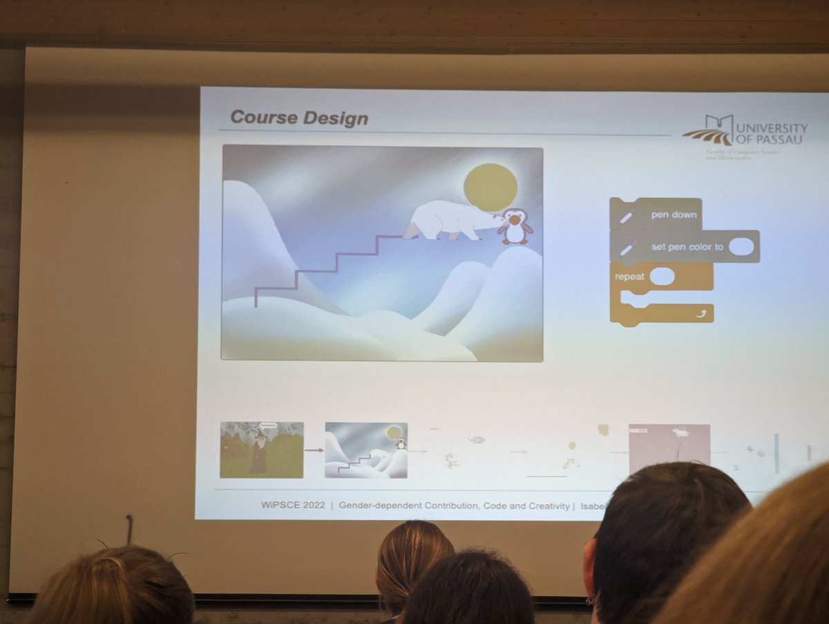 BerniSpieler's tweet photo. Observations during virtual #programming courses on gender-dependent contribution, #code and #creativity. Findings: no significant differences between boys and girls? By Isabella Graßl and Gordon Fraser
#wipsce22 #wipsce #Scratch https://t.co/GTp3j60c7L