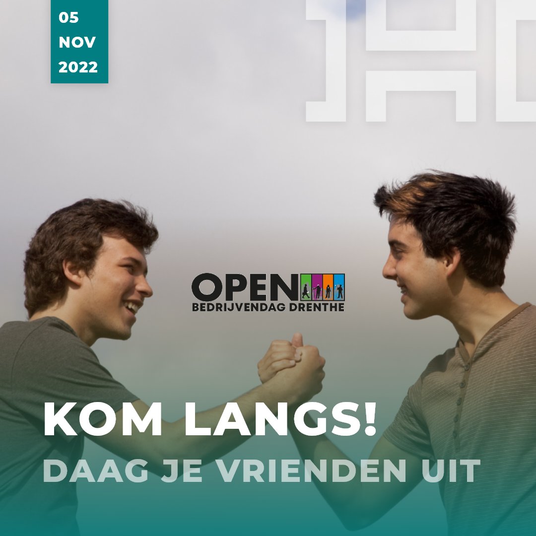 𝐍𝐨𝐠 𝐦𝐚𝐚𝐫 3️⃣ 𝐝𝐚𝐠𝐞𝐧 𝐭𝐨𝐭 𝐝𝐞 𝐎𝐩𝐞𝐧 𝐁𝐞𝐝𝐫𝐢𝐣𝐯𝐞𝐧𝐝𝐚𝐠 𝐃𝐫𝐞𝐧𝐭𝐡𝐞... 

Kom samen met je vrienden langs en ga de uitdaging aan💪

Zien we jou aanstaande zaterdag? 
➡️Alle informatie vind je op: obdd.nl