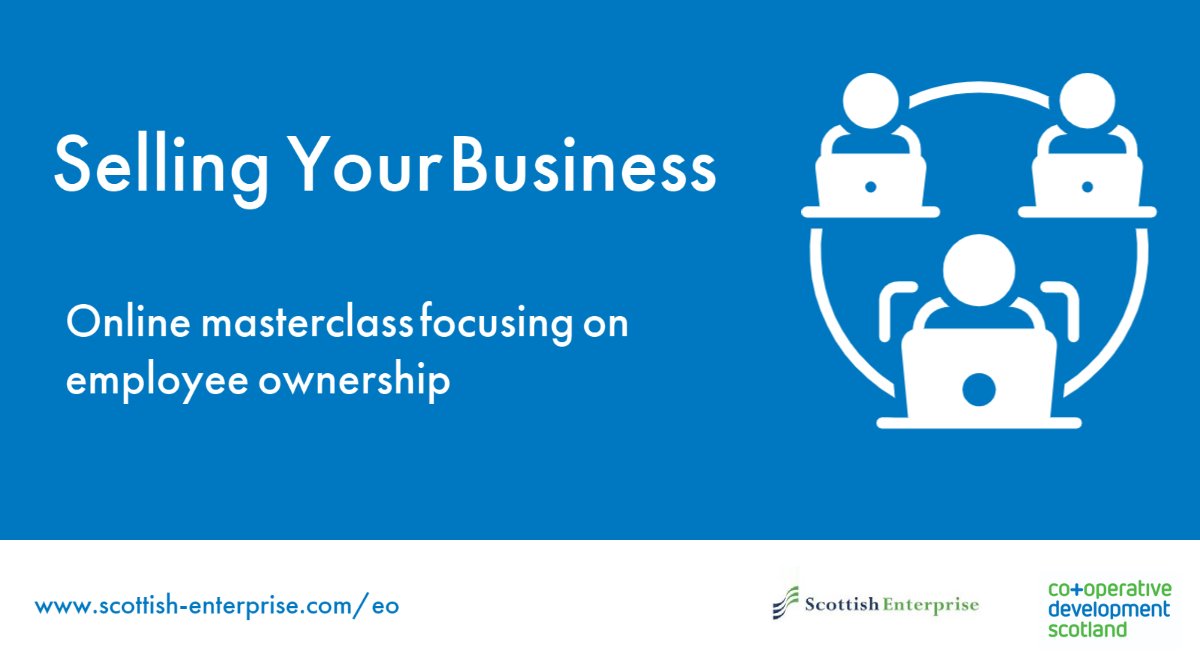 Have you considered a succession plan for your business? 

Employee ownership could be the perfect solution. 

Join us &amp; #employeeowned <a href="/Scotechnics/">Scotechnics</a> &amp; Taytech to find out more at our next Selling Your Business masterclass on 16 Nov in Glasgow. 

bit.ly/3Aet27N