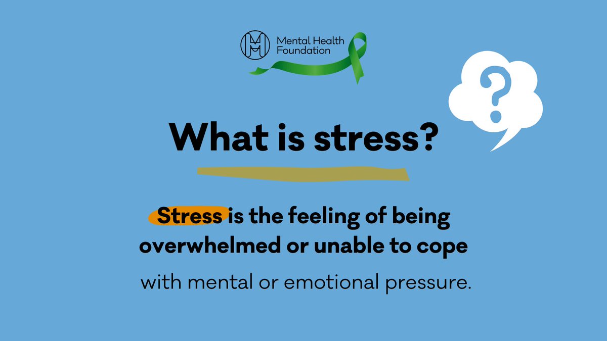 What is stress? Stress is the feeling of being overwhelmed or unable to cope with mental or emotional pressure. Learn more in our report this #StressAwarenessDay: bit.ly/3fn04e0
