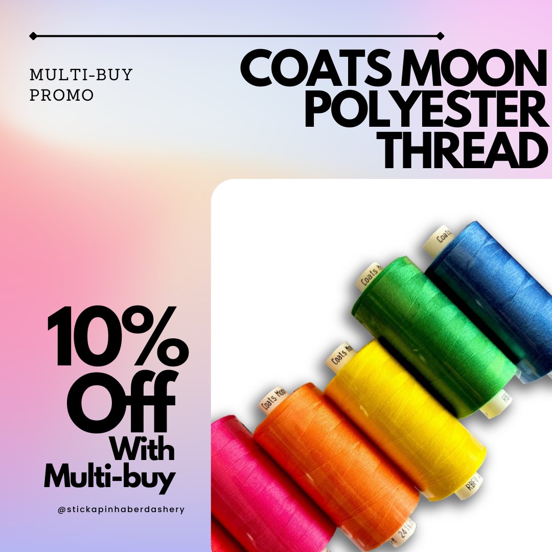 Stickapin's tweet image. #becauseisaidsew #lovetosew #Overlocking #Multicolour #Multibuy #sewingthread