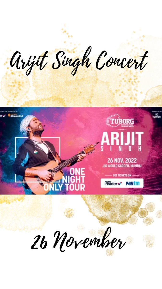 brewing_buzz's tweet photo. #tuborg presents #arijitsinghconcert and must mention #OneNightOnlyTour 
So get ready for some real good soul soothing music!!
#sadsongs #soulsoothing #musicevent #concert #live https://t.co/tJ98ZOyT8r