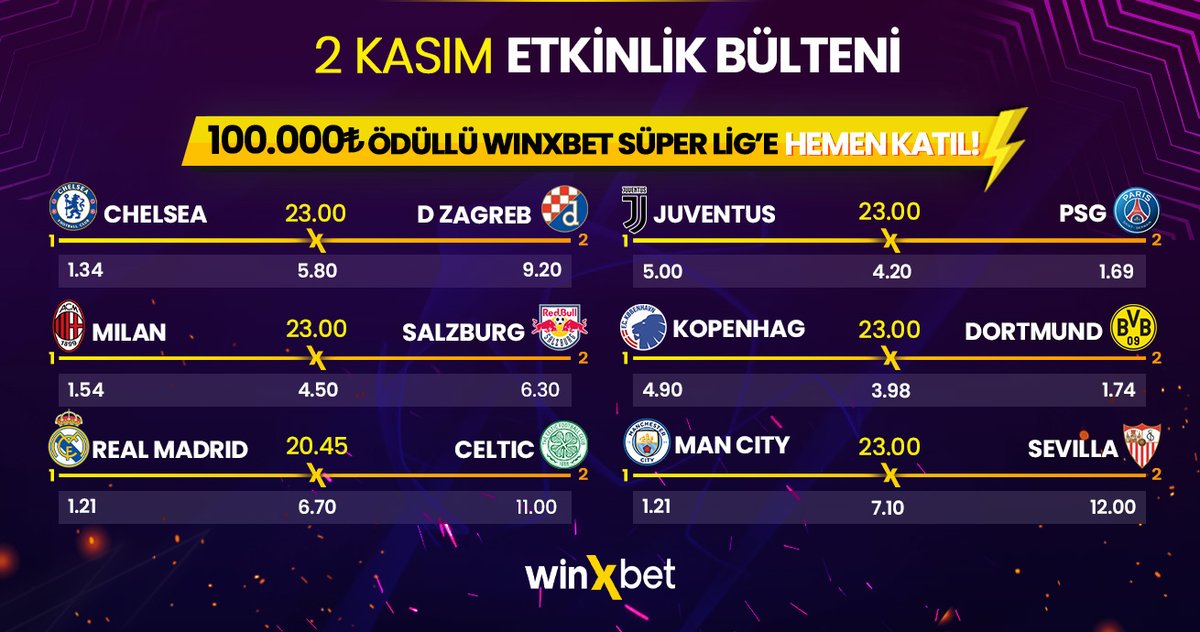 ⚽ | 📢 Günün Öne Çıkan Maçları! En yüksek oranlar ile bahis yap👉bit.ly/WXTwitterGiris