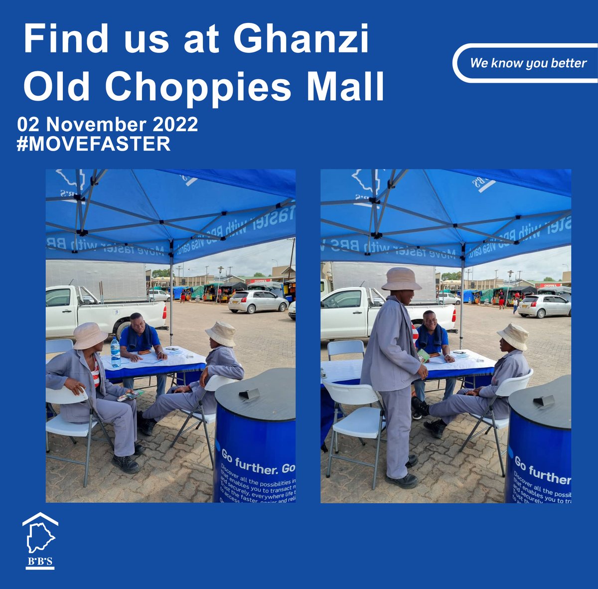 BBS_BW's tweet image. We are here!
Ghanzi Old Choppies Mall
#bbsvisa #movefaster