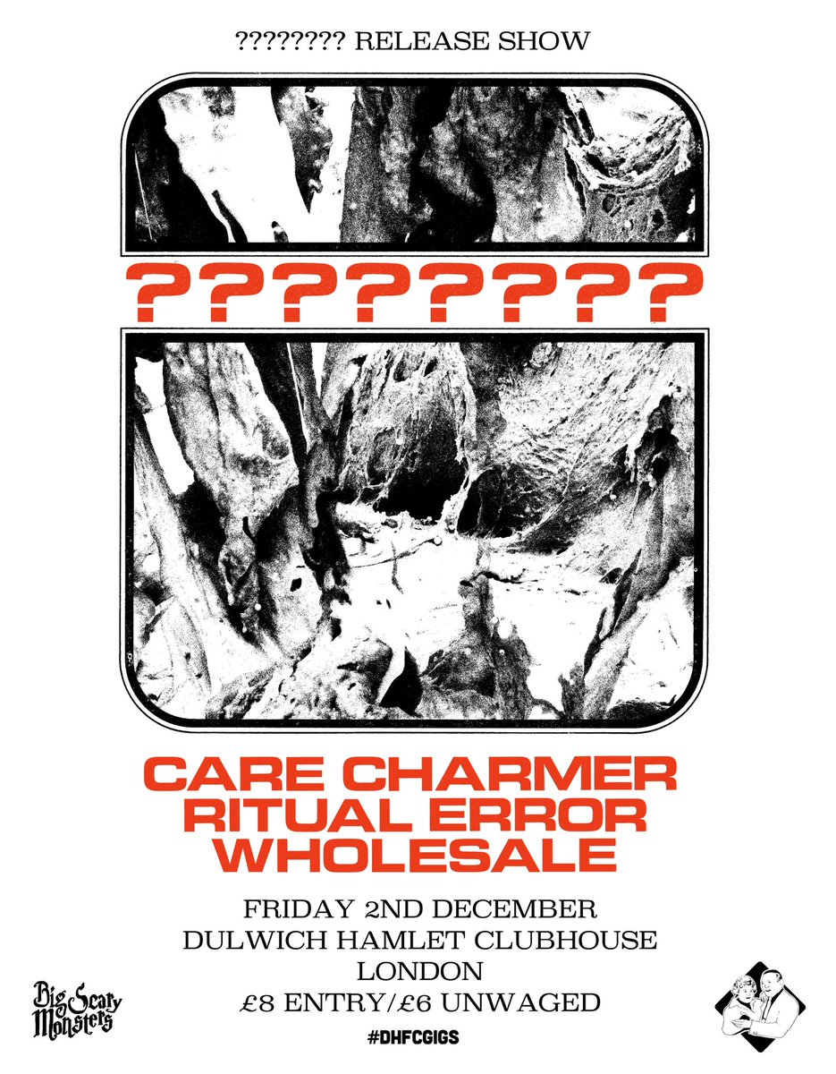 NEW GIG!

We’re putting on a release show for our pals (can’t say who yet)

Even without them this gig is brilliant. Get on it!

seetickets.com/tour/-care-cha…