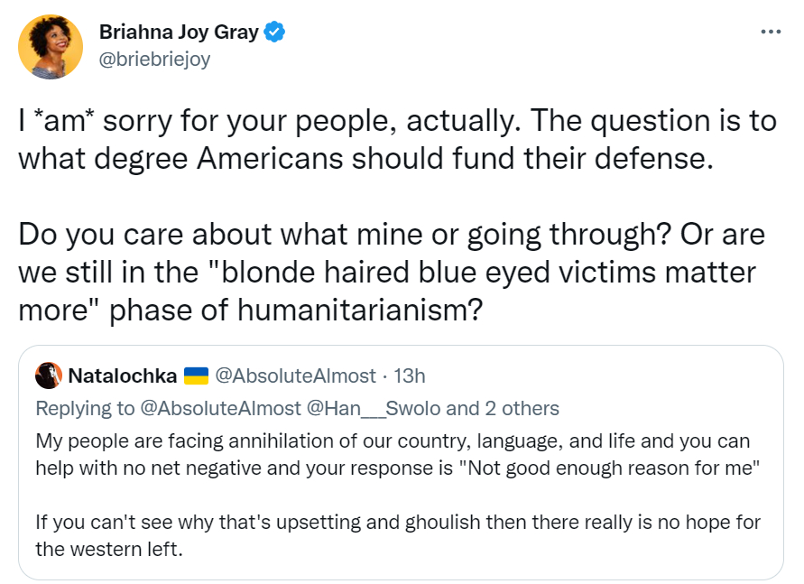 ShmatkoIvan's tweet photo. Trying to expose racist attitudes by actually using racist stereotypes. There are really few "blonde haired blue eyed" Ukrainians. There is a reason why Nazis actually described Slavs as "subhumans". There is a reason why my grandmother went through concentrations camps... https://t.co/b377VAYU0q