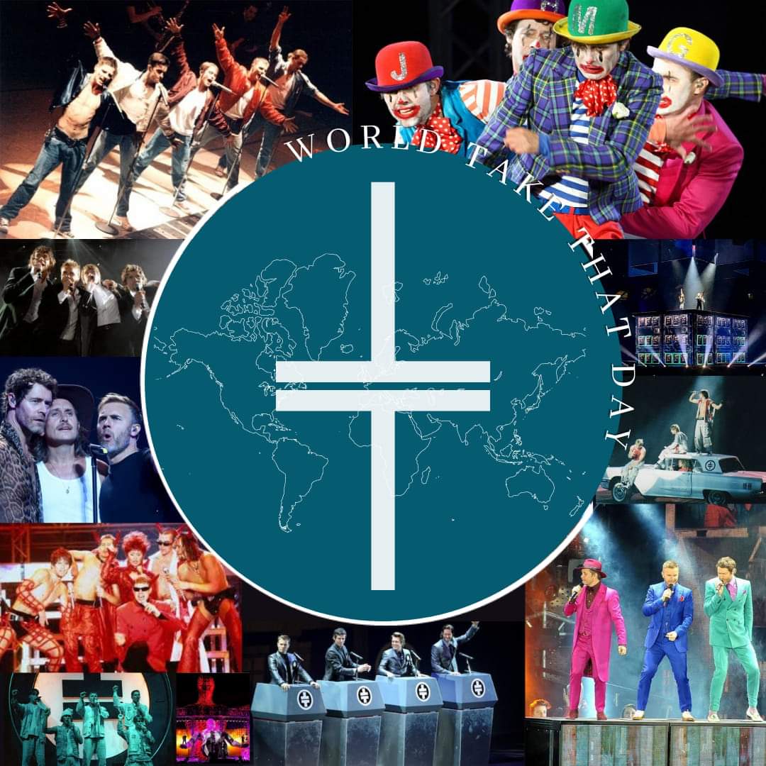 <a href="/takethat/">Take That</a>  Big thanks to the amazing boys,  absolutely brilliant live,  great when i met you,  bring on more memories #WorldTakeThatDay <a href="/HowardDonald/">Howard Donald</a> <a href="/GaryBarlow/">Gary Barlow</a> <a href="/OfficialMarkO/">Mark Owen</a> <a href="/robbiewilliams/">Robbie Williams</a> #jasonorange <a href="/WorldTTDayHQ/">World Take That Day</a>