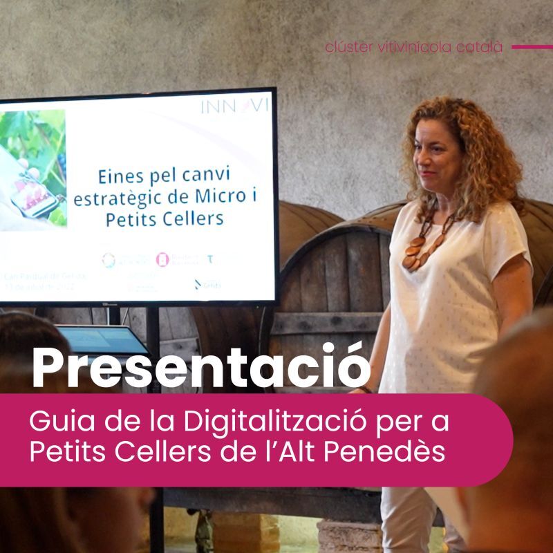 ccaltpenedes's tweet photo. 📙Presentació d la Guia d la Digitalització per a Petits Cellers de l’Alt Penedès
📅El proper dijous 10 de novembre, a les 10.30 h es presentarà la guia per a la digitalització d Petits Cellers de l’Alt Penedès al Centre Àgora d Vilafranca
✍️Inscripcions a https://t.co/Yxggn1X5qz https://t.co/RBtzuT07DO