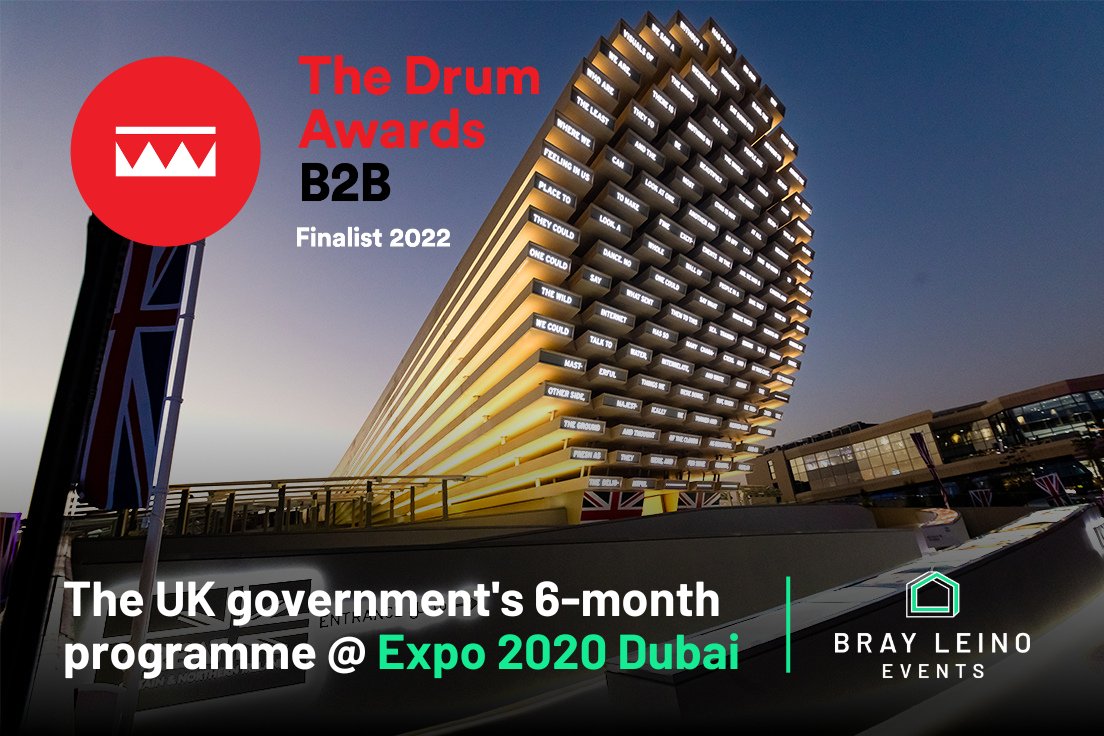 Our work on Expo 2020 Dubai has been shortlisted for <a href="/TheDrum/">The Drum</a> B2B Awards 2022 and we are understandably jubilant. The project was a six-month spectacular that none of us will ever forget: brayleinoevents.com/clientstories/…
#EventProfs #Expo2020Dubai #WeAreHiring
