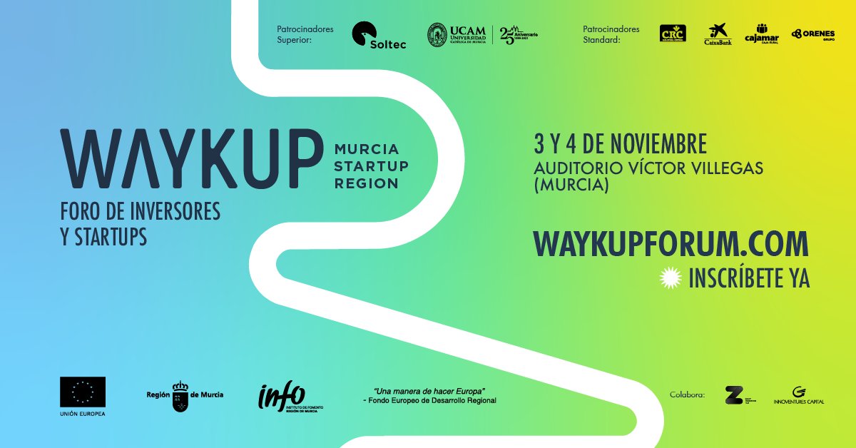 🔊 ¡Ya sabemos qué empresas realizarán su pitch ante los inversores en #Waykup! 🙌

🗣️ <a href="/AutomatoTweet/">Automato Robotics</a> <a href="/AvamedSynergy/">Avamed Synergy</a> <a href="/MediterrAlgae/">Mediterranean Algae</a> <a href="/BemyVega/">Bemyvega</a> <a href="/SonsofaBit_Ent/">Sons of a Bit Ent.</a> <a href="/tallentto/">Tallentto, Digital Agile Learning</a> <a href="/Vegaffinity/">Vegaffinity</a>

¡Estamos deseando ver qué tienen preparado! 🤩

INSCRIPCIONES AQUÍ👇
waykupforum.com