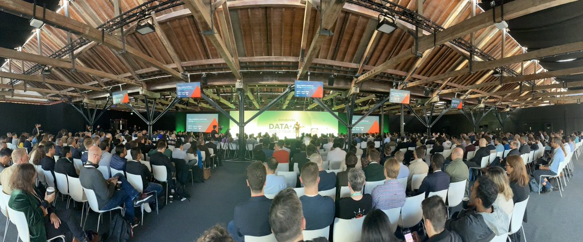 A_Mackreth's tweet photo. @databricks Destination Lakehouse #dataaiworldtour London kicks off NOW!! #data #lakehouse https://t.co/br37wWzjd8