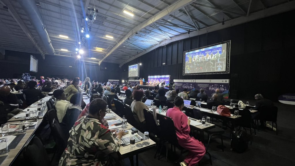 Attending the 2nd Presidential Summit on Gender-Based Violence and Femicide. 

#endGBVF 
#GBVFSummit2022
#LeaveNoOneBehind 🇿🇦