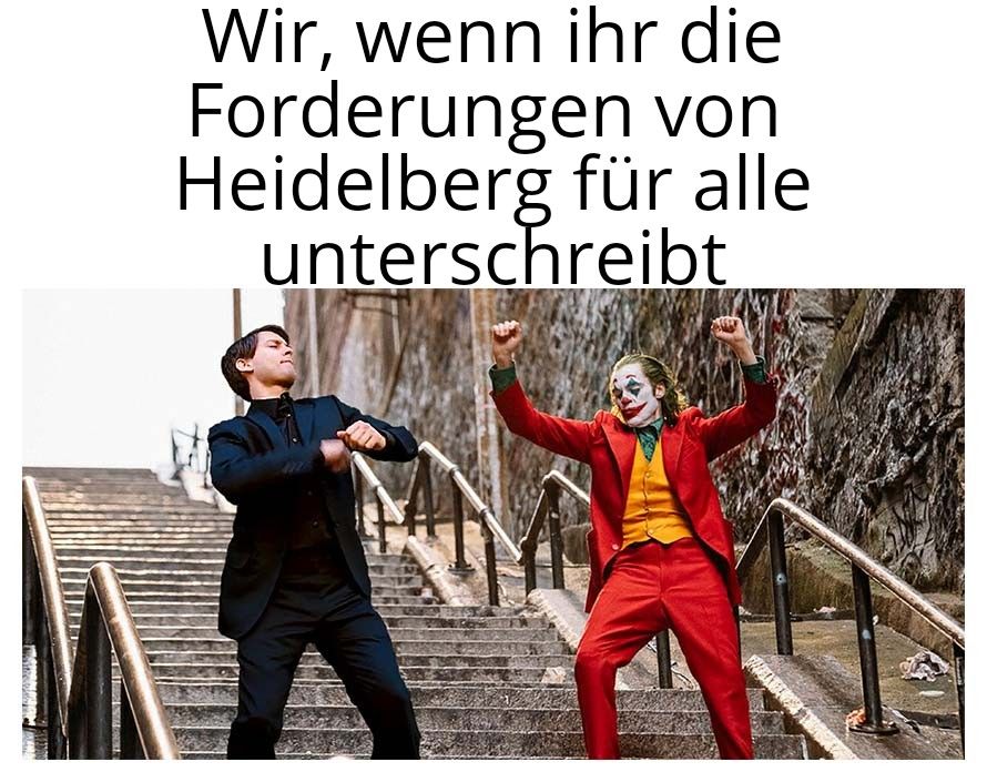 Schon unterschrieben und geteilt?? Dann aber schnell!
heidelberg-fuer-alle.de
#HeidelbergFürAlle #Heidelberg2030
<a href="/XR_Heidelberg/">Extinction Rebellion Heidelberg</a> <a href="/Radentscheid_HD/">Radentscheid Heidelberg 🚲🚲🙋🏻‍♂️🧕👩‍🦰🧒🏿👶🏽</a> <a href="/Progressives_HD/">Progressives Heidelberg</a> <a href="/SeebrueckeHD/">Seebrücke Heidelberg</a> <a href="/GreenpeaceMaHd/">Greenpeace Mannheim-Heidelberg</a> <a href="/S4FHD/">Scientists4Future Heidelberg</a> <a href="/h4f_heidelberg/">healthforfutureheidelberg</a>