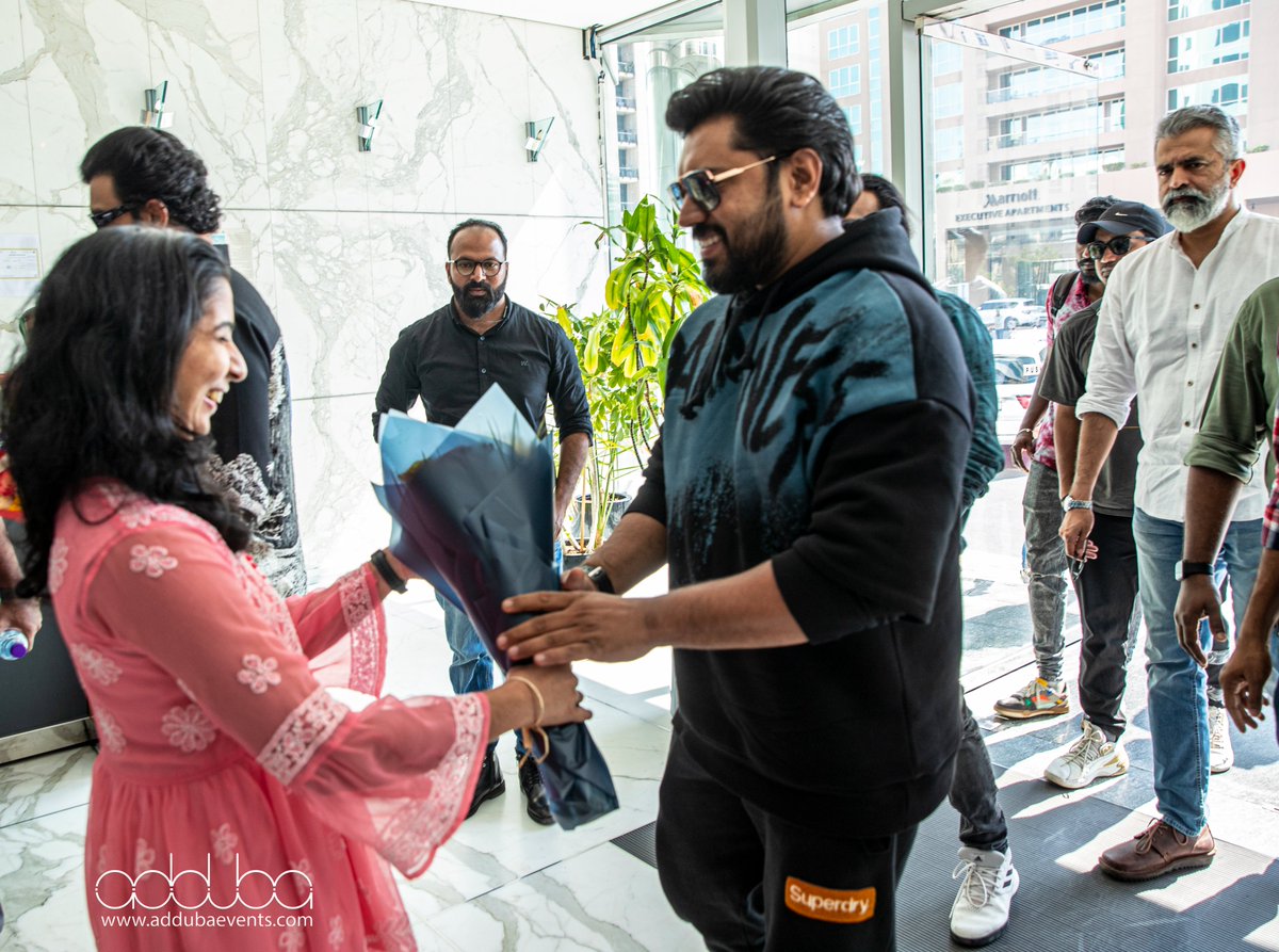 AddubaEvents's tweet photo. Sharing some of the beautiful memories with the crew of the movie "Saturday Night" in Dubai. Thank you for letting team Adduba to host such a spectacular movie promotion event.
#saturdaynightmovie #movieevent #meet&greet #lulu #adduba #ublhd #NivinPauly #saniyaiyappan #sijuwilson https://t.co/vVQvfSG0ps