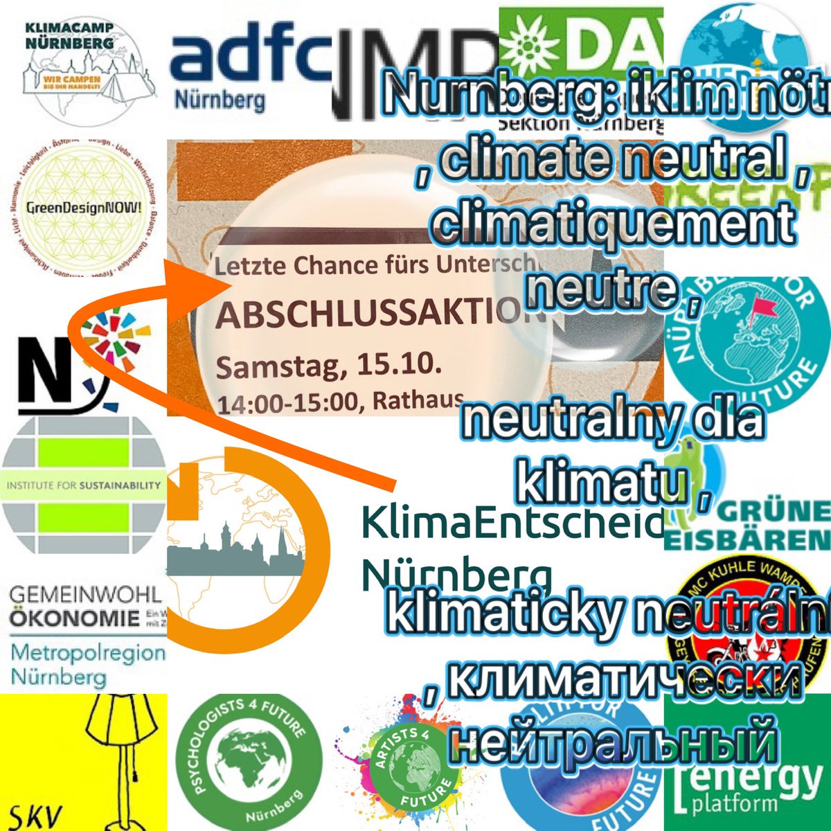 klimaentscheidN's tweet photo. #Nürnbergklimaneutral2030 ist e großen Schritt weiter! 🏃Wir haben genug!🔸Wir geben ab.
Wann? Am 🔸7.11.22., 13:30h 
Wo: Innenstadt (folgt)
🤩 @klimaentscheide 
🟨@_GermanZero,  
♻️🐻‍❄️, #energyplatform #bürgerbegehren @nuernberg_de #nuernberg_de #nuremberg cc:@marcuskoenignbg https://t.co/3jGDNDNxiZ