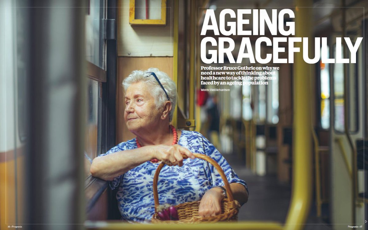 Our Director, Bruce Guthrie, was interviewed for the latest Prognosis magazine - turn to p38 to read what he has to say about tackling the problems of an ageing population: issuu.com/lscpublishing/…